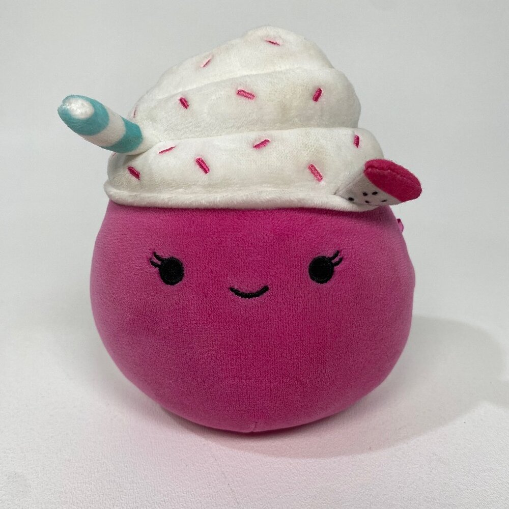 Squishmallows Nicota Dragon Fruit Milkshake Plush Toy 5" Pink Collectible